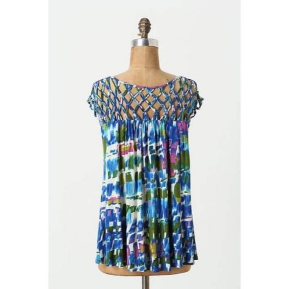 Anthro Plenty by Tracy Reese Top S Sailor Knotted